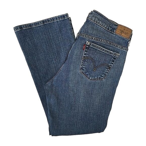 Levi's 515 Boot Cut Jeans Women's Sz 12S Western Cowgirl County Stretch Denim - Picture 1 of 11